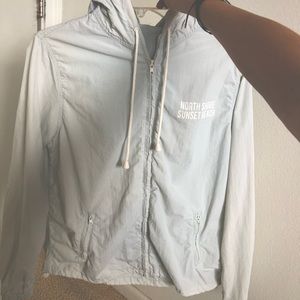 Light blue north shore brandy Melville wind breaker